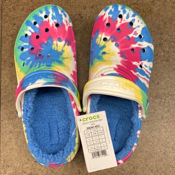 CROCS Shoes - Crocs lined tie dye clog - size M7/W9